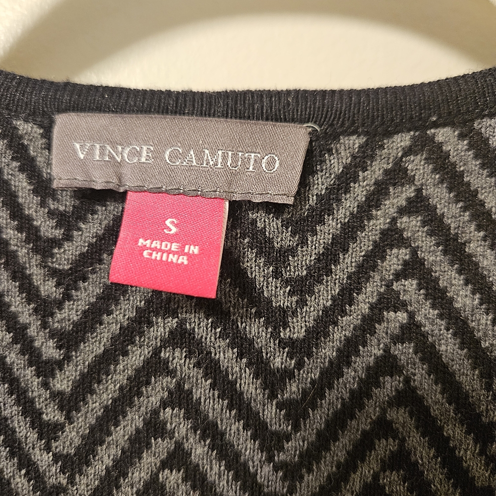 Chevron Patterned Long Coat - Picture 3 of 5
